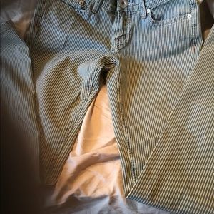 Delia’s striped jeans 3/4